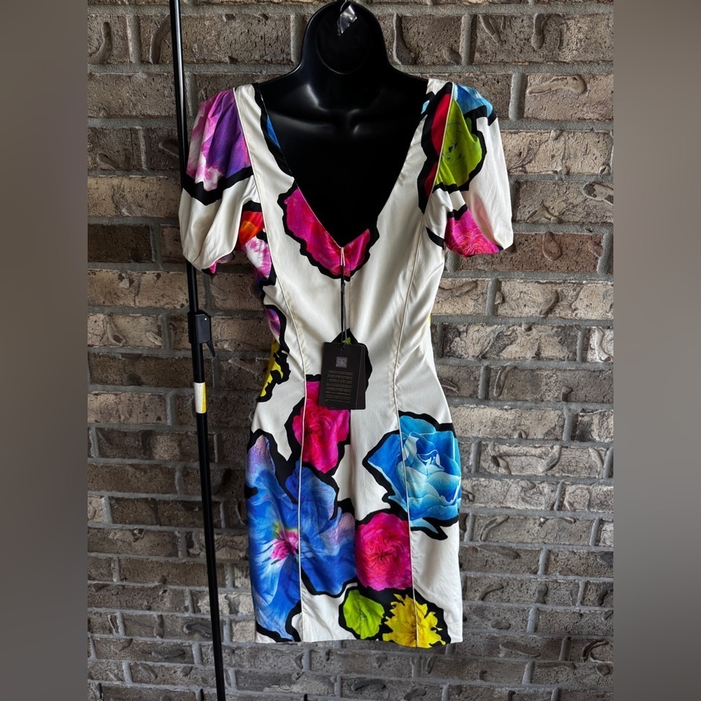 Roberto Cavalli NWT Floral Print Dress IT 40 (US 4–6) – Rare Style RPT910 SS908 - Picture 7 of 12